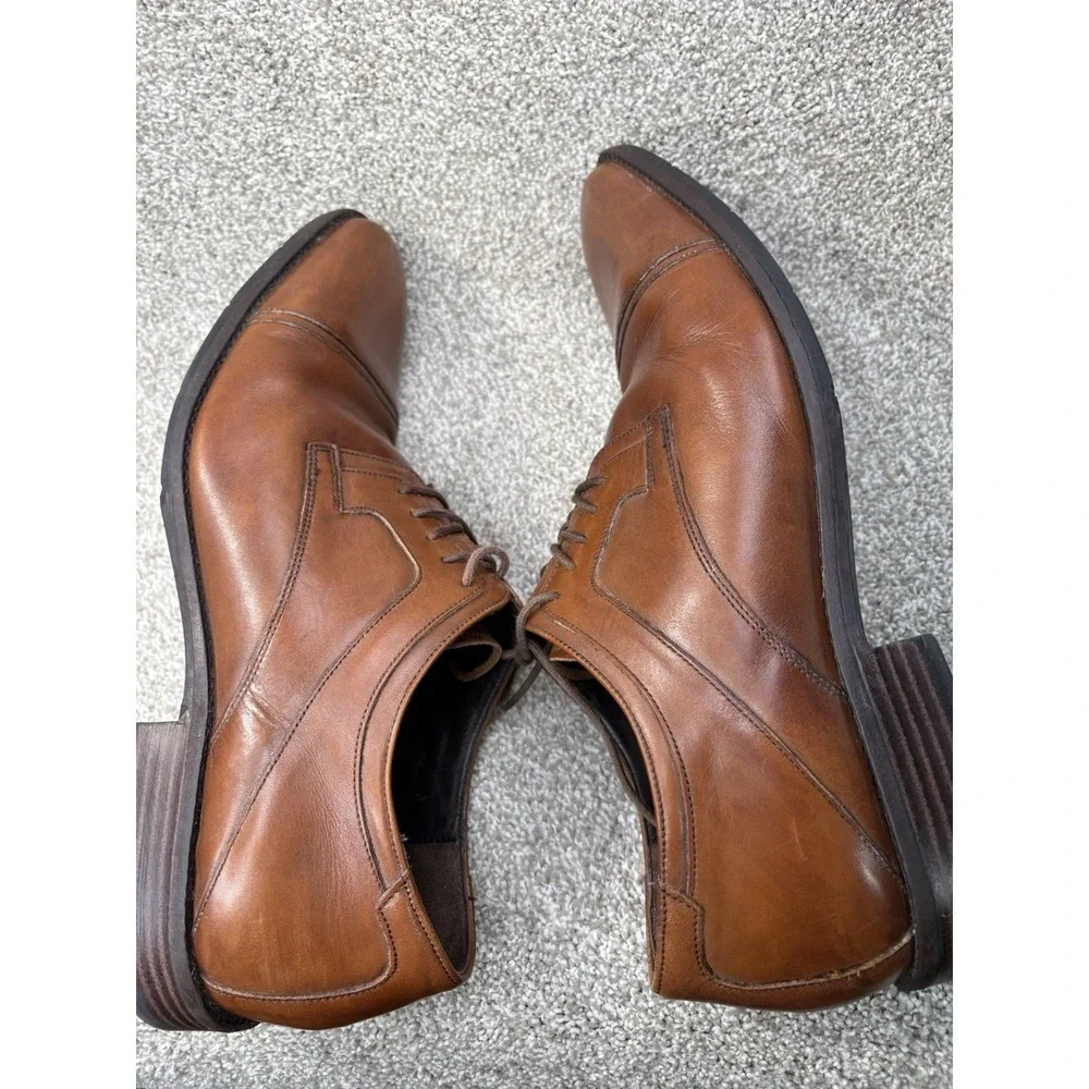 Johnston & Murphy Men's Brown Leather Cap Toe Oxford Dress Shows‎ Size 14M